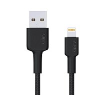 AUKEY CB-AL05 Black Lightning uz USB ātrās uzlādes kabelis | 2m | MFI Apple 327855