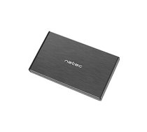 NATEC RHINO GO USB 3.0 korpuss 2,5 collu SATA HDD/SSD melnam alumīnijam 329562