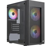 Aerocool HEXFORMBKV2 Micro ATX PC Case 3 Fans FRGB Black 335776