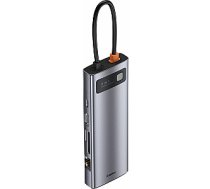 USB centrmezgls Baseus 1x RJ-45 1x SD 1x microSD + 3x USB-A 3.2 Gen1 (CAHUB-CU0G) 356966