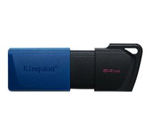 Zibatmiņas disks Kingston Kingston 64GB DT EXODIA M USB3.2 GEN 1/(BLACK+BLUE) DTXM/64GB 358656
