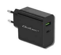 Lādētājs Qoltec 51717 | 42 W | 5-20V | 2,25-3A | USB tipa C PD | USB | Melns 359762