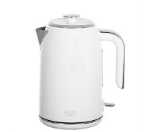 Adler Kettle AD 1341 Electric, 2200 W, 1.7 L, Stainless steel, 360° rotational base, White 361243
