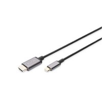 Digitus USB Type-C to HDMI Adapter DA-70821 1.8 m, Black, USB Type-C 375319