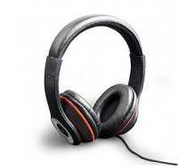 Gembird Stereo headset, "Los Angeles" + microphone, passive noise canceling Black, 3.5 mm 376139