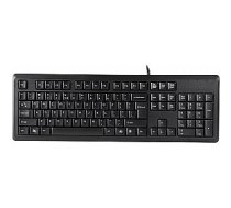 Vadu tastatūra A4Tech KR-92, melna, ASV (A4TKLA46007)