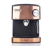 Adler Espresso coffee machine  AD 4404cr Pump pressure 15 bar, Built-in milk frother, Semi-automatic, 850 W, Cooper/ black 376578