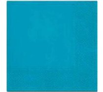 [E] SALVETES 33x33CM UNICOLOR, TURQUOISE, Paw Decor Collection 377572