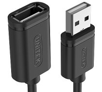 USB kabelis Unitek USB-A uz USB-A 1,5 m melns (Y-C449GBK) 379405