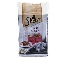 Sheba Fresh & Fine Meat mini ēdieni mērcē 6 x 50g 379744