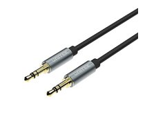 Audio kabelis UNITEK Y-C922ABK 1,5 m 3,5 mm Melns, Pelēks 380002