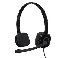 Logitech austiЕ†as H151 3,5В mm galvas saite, melna