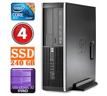 Personālais dators HP 8100 Elite SFF i5-650 4GB 240SSD DVD WIN10Pro 385444