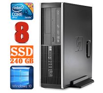 Personālais dators HP 8100 Elite SFF i5-650 8GB 240SSD DVD WIN10 385471