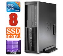 Personālais dators HP 8100 Elite SFF i5-650 8GB 240SSD DVD WIN10Pro 385473