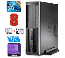 Personālais dators HP 8100 Elite SFF i5-650 8GB 240SSD+2TB DVD WIN10Pro 385479