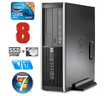 Personālais dators HP 8100 Elite SFF i5-650 8GB 240SSD+2TB DVD WIN7Pro 385481