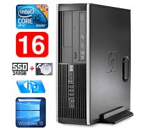 Personālais dators HP 8100 Elite SFF i5-650 16GB 240SSD+2TB DVD WIN10 385547