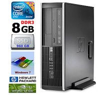 Personālais dators HP 8100 Elite SFF i5-650 8GB 960SSD GT1030 2GB DVD WIN7Pro 385640