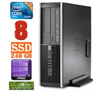 Personālais dators HP 8100 Elite SFF i5-650 8GB 240SSD GT1030 2GB DVD WIN10Pro 59352