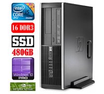 Personālais dators HP 8100 Elite SFF i5-650 16GB 480SSD GT1030 2GB DVD WIN10Pro 59381