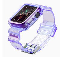 Fusion Light Set silikona siksniņa Apple Watch 38mm / 40mm / 41mm violeta 392159