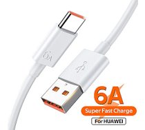 Huawei Super Charge 6A / 66W datu kabelis 1m balts (OEM) 392434