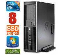 Personālais dators HP 8100 Elite SFF i5-650 8GB 240SSD GT1030 2GB DVD WIN7Pro 59410