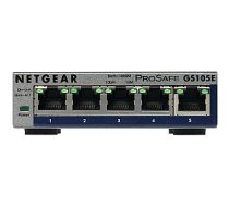 Tīkla slēdzis Netgear GS105E-200PES Managed L2/L3 Gigabit Ethernet (10/100/1000), pelēks 393610