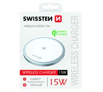 Swissten 15W Bezvadu lādētājs ar USB-C 1.5m kabeli 394372