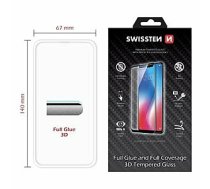 Swissten Ultra Durable 3D Full Face Tempered Glass Aizsargstikls Apple iPhone X / XS Balts 401282