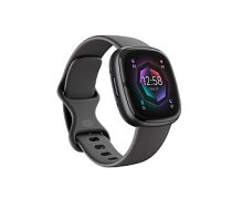 Fitbit Sense 2 Smart watch, NFC, GPS (satellite), AMOLED, Touchscreen, Heart rate monitor, Activity monitoring 24/7, Waterproof, Bluetooth, Wi-Fi, Shadow Grey/Graphite 422617
