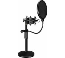 Mozos mikrofonu komplekts: Galda statīvs, Pop filtrs, Pretvibrācijas grozs (MCABLE-XLR-FTM) 73562