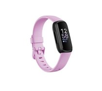 Fitbit Fitness Tracker Inspire 3 Fitness tracker, Touchscreen, Heart rate monitor, Activity monitoring 24/7, Waterproof, Bluetooth, Black/Lilac Bliss 423635