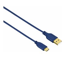 USB kabelis Hama USB-A — USB-C 0,75 m, zils (001357850000) 443233