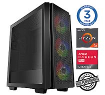 Dators spēlēm INTOP Ryzen 5 5500 16GB 1TB SSD M.2 NVME+2TB RX580 8GB no-OS 443728