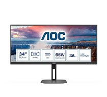 AOC V5 U34V5C/BK datora monitors 86,4 cm (34") 3440 x 1440 pikseļi UltraWide Quad HD LCD melns 449839