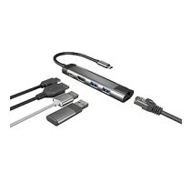 NATEC MULTIPORT FOWLER GO USB-C -> centrmezgls USB, HDMI 455439