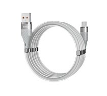 Dudao self-organizing magnetic USB - micro USB cable 5 A 1 m light gray (L1xsM light gray) 456885