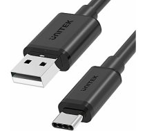 Unitek USB-A–USB-C USB kabelis 1 m melns (Y-C482BK) 458653