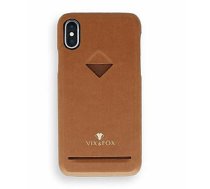 VixFox Apple Card Slot Back Shell for Iphone XSMAX caramel brown