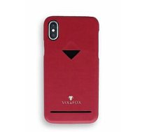 VixFox Apple Card Slot Back Shell for Iphone XSMAX ruby red