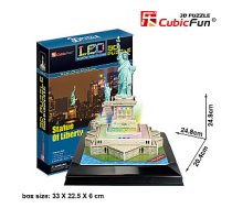 LED 3D puzle Brīvības statuja 180