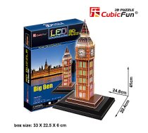LED 3D puzle Big Ben 178
