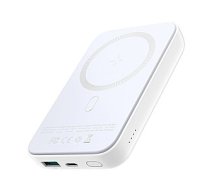 Joyroom power bank 10000mAh 20W Power Delivery Quick Charge magnetyczna wireless Qi charger 15W for iPhone MagSafe compatible white (JR-W020 white) 472755