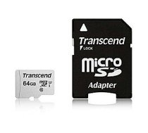 MEMORY MICRO SDXC 64GB W/ADAPT/UHS-I TS64GUSD300S-A TRANSCEND 86706