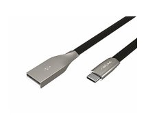 USB kabelis Natec USB-A - USB-C 1 m Black-Silver (NKA-1954) 477274