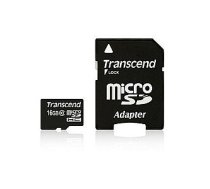 MEMORY MICRO SDHC 16GB W/ADAPT/CLASS10 TS16GUSDHC10 TRANSCEND 87681