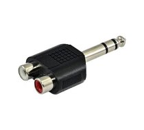 SSQ HA7 - Adapteris 2 x RCA mātīte - 6,3 mm stereo ligzda 480984