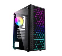 Datora korpuss Gembird Fornax 2500 ARGB Gaming ATX, Midi Tower, aizmugurgaismojums, melns 515089